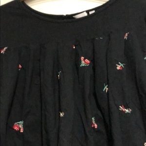 Black embellished top